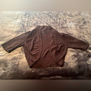 Maurices Brown Long Sleeve Lightweight Cardigan Sweater Size L (girl)